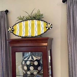 MUDPIE OVAL TRAY 2011 "RUFFLE DESIGN"